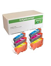 inkjetcorner 24 Pack Juego de cartuchos de tinta compatibles versión 2 Circuito integrado Repuestos para 270 271 Series mg7700 MG7720 ts8020 ts9020