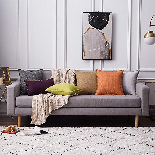 5 MIULEE+Decorative+Farmhouse+Trimmed+Pillowcases