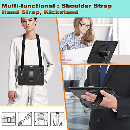 iPad Pro 12.9 Inch Case 2021 5th Generation [with Tempered Glass Screen