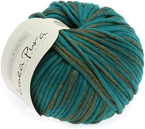 Lana Grossa Cashsilk Metal 305 Blue Green