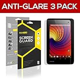 SOJITEK Toshiba Excite Go Premium Anti-Glare Anti-fingerprint Matte Screen Protector [3 Pack] - Lifetime Replacements Warranty + Retail Packaging