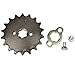 WEIYINGSI Motorcycle Front Engine Sprocket 420-18T 17MM, Dirt Bike Sprocket for 50cc 70cc 90cc 110cc 125cc Dirt Pit Bike Mini ATV 4 Wheeler Moped Go Kart Quads
