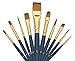 Art Brush Set-Watercolor and Acrylic Artist Paint Brushes-Short Handle-Hobby Painting-Paint By Numbers-Ceramics-Face Painting