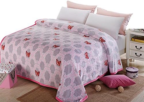 HHYWS Stylish Soft Warm bed throw sofa Throw Blanket Cloud stingrays lint-free warm and beautiful butterflies,150x200cm