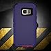 Galaxy S7 Case, ToughBox® [Armor Series] [Shock Proof] [Purple | Pink] for Samsung Galaxy S7 Case [Built in Screen Protector] [With Holster & Belt Clip] [Fits OtterBox Defender Series Belt Clip]