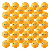 KEVENZ 50-Pack 3-Star Plus 40mm Orange Table Tennis Balls,Advanced Training Ping Pong Balls