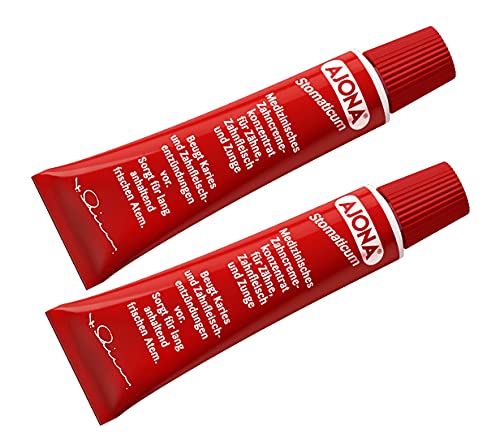 Ajona Stomaticum Toothpaste 2X 25ML | Travel Size Toothpaste - Imported by DFB