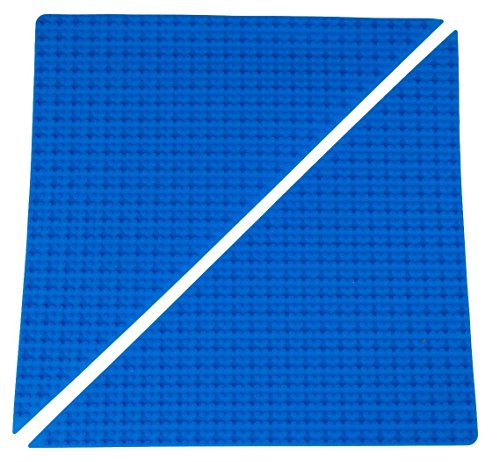 Classic Blue Right Triangle Roll Up Building Mat by Strictly Briks | 15