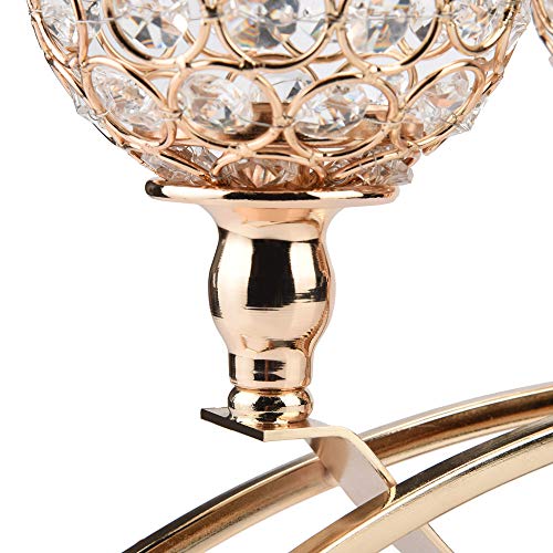 image for WensLTD Home Life Candlestick Holders,WensLTD 17 Inch Three Crystal Ca