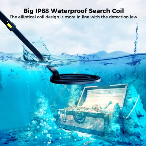 Metal Detector for Adults Professional - Foldable Metal Detector with Precise Positioning and Tone Recognition, 8 Recognition Elimination Modes Gold Detector, 10” Waterproof Search Coil