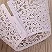 Tinksky Vine Filigree Lace Cupcake Wrapper Wraps Liner Wedding Party Cake Decoartion, Pack of 50 (White)