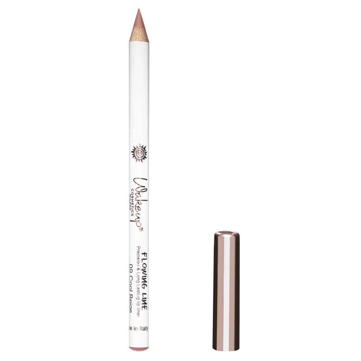Wakeup Cosmetics Milano Flowing Line Lip Contour Pencil with a Satin Finish, 09 Cool Beige