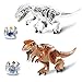 HKF 2 Pieces Large Size Jurassic World Tyrannosaurus Rex Toys Set - Dinosaur Building Toys Great Gift for Kids