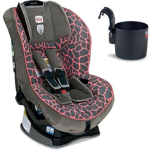 Britax Marathon G4 Convertible Child Seat w Cup Holder - Pink Giraffe