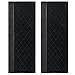 Vezfinel Refrigerator Door Handle Covers,Fridge Oven Dishwasher Protectoer,Catch Fingerprints&Smudges Kitchen Appliances Handmade Decoration (Black Lattice)