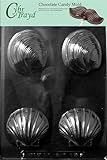 Cybrtrayd N056  Large Shells Chocolate Candy Mold with Exclusive Cybrtrayd Copyrighted Chocolate Molding Instructions