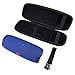 Xberstar Portable Travel Carry Storage hard Case Bag Holder Zipper Pouch for JBL Charge 3 Wireless Bluetooth Speaker and Charger (Black inner)