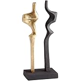 Cyan Design 10219 Britons Aluminum Sculpture - Decorative Centerpiece for Home, Office, Wedding Sculpture with Antique Brass 