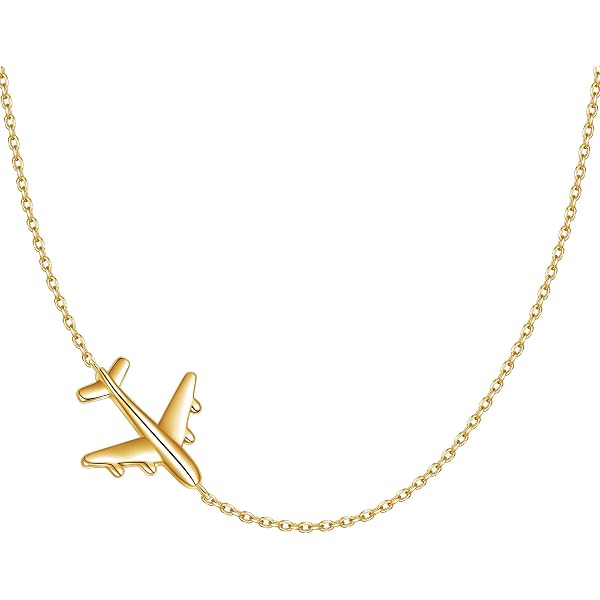 Amazon.com: YAFEINI Airplane Necklace 925 Sterling Silver Flight