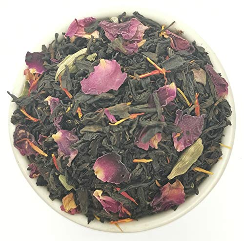 Persian Dream Schwarzer Tee Lose 100g, Persische Schwarztee Mischung mit Kardamom Rosenblüten Saflorblüten, TeaClub Black Tea – Bild 8