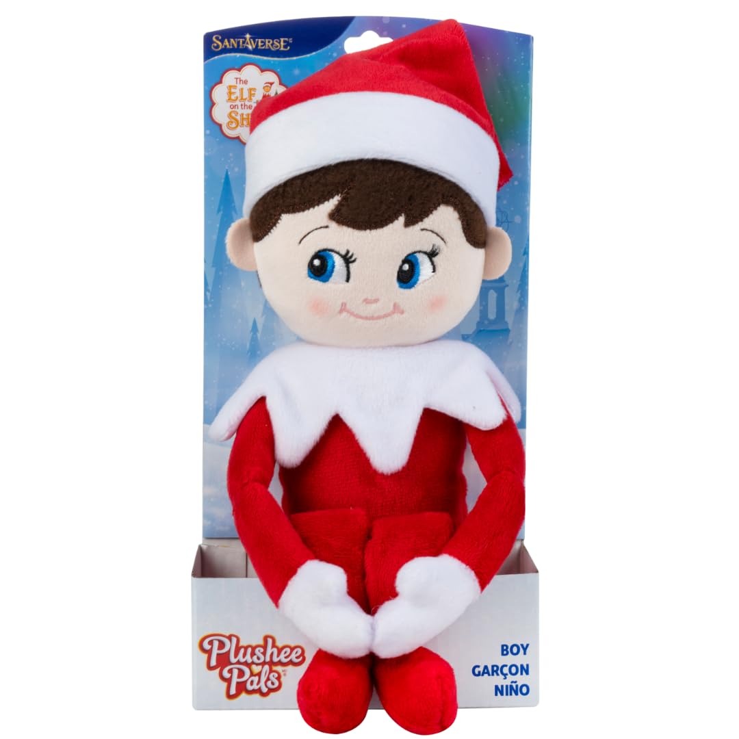 Photo 1 of The Elf on the Shelf Plushee Pals - 17-inch The Elf on the Shelf Scout Elf Plush Toys Blue Eyed Boy- Huggable and Lovable Stuffed Elf Plush