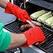 BakeitFun Silicone Gloves (Medium, Red) (Black, Other)