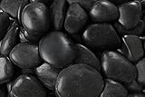Margo 20 Lb Black Polished River Pebbles Grade A