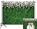 Qian Vinyl 7x5ft Nature Green Leaf Photography Backdrops 3D Floral Photo Backdrops for Wedding Bridal Shower Decoration Studio Props Banner