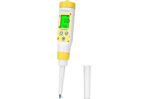 ORAPXI Digital pH Meter for Food Fermentation and Canning, Smart Food pH Tester with High Accuracy Spear Probe for Sourdough, Salsa and Hot Sauces, pH Test Pen with ATC for Solid and Liquid