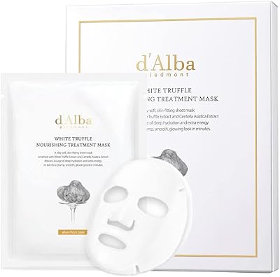 d'Alba Italian weiß Trüffel Nourishing Treatment Mask, pflegende Gesichtsmaske für die Nacht (5 Stück)