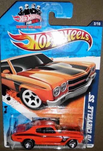 HOT WHEELS 2011 MUSCLE MANIA '11 ORANGE 2/10 '70 CHEVELLE SS 102/244