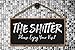 Honey Dew Gifts Inappropriate Funny The Shitter Please Enjoy Your Visit 10 inch by 5 inch Hanging Wall Art, Decorative Wood Sign Home Bathroom Decor, 75442