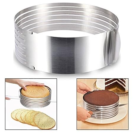 Itian Edelstahl Kuchen 6.8'inch Ring Cutter Layer Kuchen Slicer Mousse Schneiden Kuchen Rostfreier
