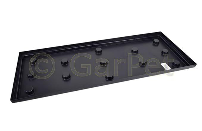 Aquarium Kiesblende Kieskante Unterschale schwarz rechteckig