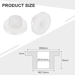 uxcell 12pcs Flanged Sleeve Bearings Plastic