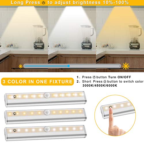 Remote Control Under Lighting Wireless 6 Pack, 20LED Dimmable