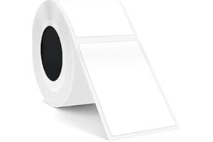 SUPVAN T50M Series Label Maker Tape, 1.96'' × 3.14'' (50mm × 80mm) 100 Labels/Roll Genuine Laminated Thermal Label Tape Refill, Waterproof Oilproof Highly Adhesive Auto Detect Labels, Black on White