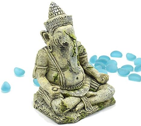 Mixpring Fish Tank Decorations Aquarium Ornament Durable Buddha Statue Resin Ornament Non-Toxic Aquarium Supplies Decorations Landscape