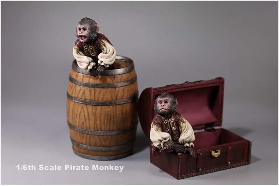 NEDTO Model 1/6 Pirates of The Caribbean Monkey Jack Monkey Barbosa Monkey Pair of Suitable Dress Up HT VERYCOOL TTL Phicen TBLeague
