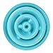 BAZER Novel & Interactive & Fun Slow Feed Pet Bowl, Anti-Chocking Feeder, Healthy Diet For Dog, Bud-shaped, Blue