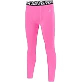 DEVOROPA Boys Leggings Youth Compression Pants Sports Tights Basketball Football Baseball Soccer Baselayer Slim/Regular/Husky
