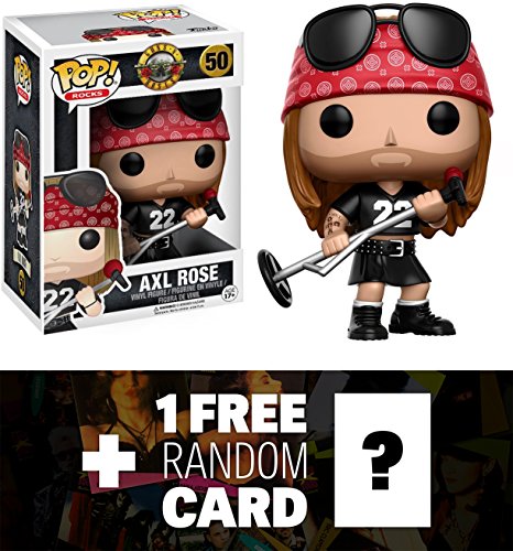 Axl Rose: Funko POP! x Guns N' Roses Vinyl Figure + 1 FREE Music themed Trading Card Bundle (106887)