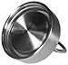 ZOOPOLR 2pcs Stainless Steel Cap Lid Top with Flip Up Carry Handle for Hydro Flask Type Wide Mouth Bottles (Set of 2, Diameter 2.2