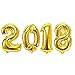 40'' Number 2 Balloons Gold Foil Mylar Balloons for Birthday Party Wedding Anniversary (Number 2) B02