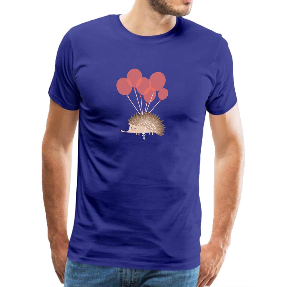 S T Shirt Cartoon Hedgehog Birthday Balloon Adult T-shirt Short Sleeves Graphic Novelty Te