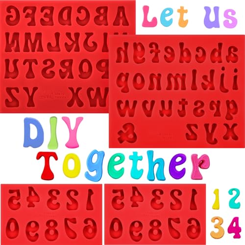 Patelai Silicone Letter Number Molds