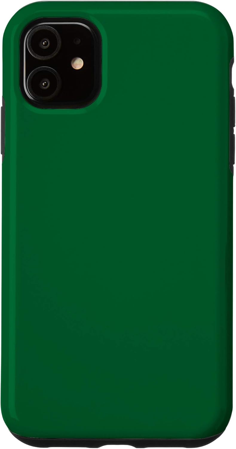 Amazon Com Iphone 11 Monochrome Dark Green Color Colour Case Amazon Com Iphone 11 Monochrome Dark Green Color Colour Case