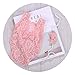 ARLAYO Newborn Girl Photography Outfits Lace Bow Vest Bodysuits and Headband(Pink)