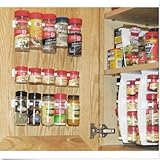 Spice Gripper Clips Strips Cabinet Organizer set of 4, holds 20 jars