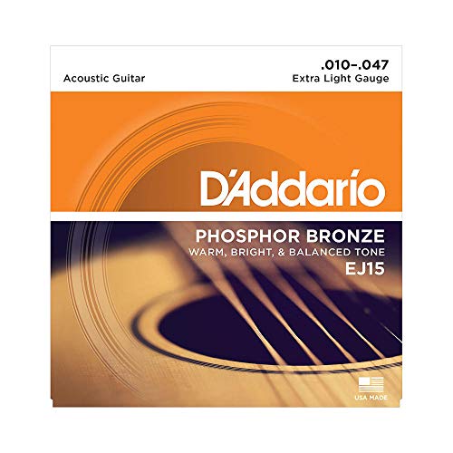 Cuerdas para guitarra acústica de bronce fosforado DAddario